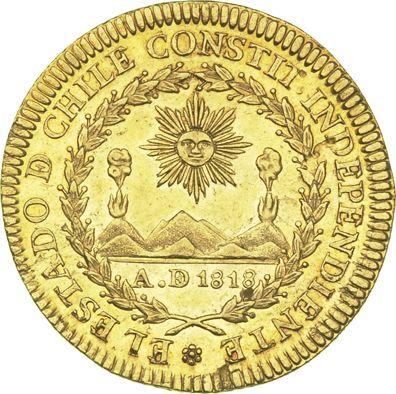 Аверс монеты - 4 эскудо 1825 года So I - цена золотой монеты - Чили, Республика