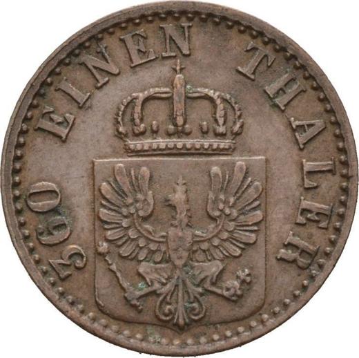 Аверс монеты - 1 пфенниг 1868 года B - цена  монеты - Пруссия, Вильгельм I