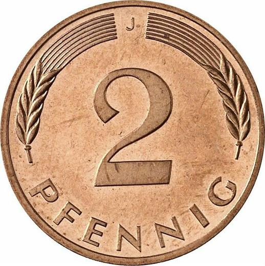 Anverso 2 Pfennige 1997 J - valor de la moneda  - Alemania, RFA
