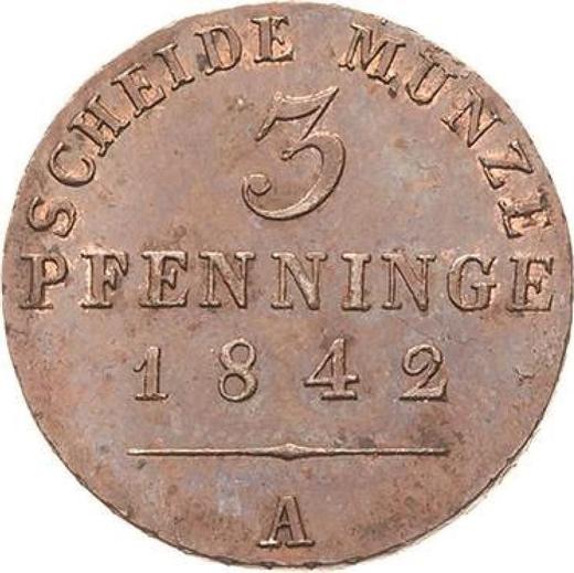 Rewers monety - 3 fenigi 1842 A - cena  monety - Prusy, Fryderyk Wilhelm IV