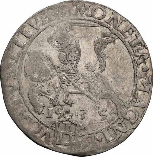 Аверс монеты - 1 грош 1535 года S "Литва" - цена серебряной монеты - Польша, Сигизмунд I Старый