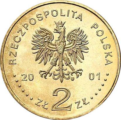 Аверс монеты - 2 злотых 2001 года MW ET "Ян III Собеский" - цена  монеты - Польша, III Республика после деноминации