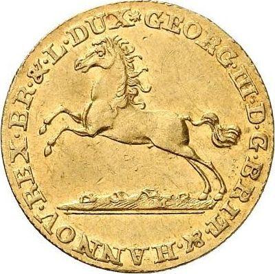 Awers monety - Dukat 1818 C - cena złotej monety - Hanower, Jerzy III