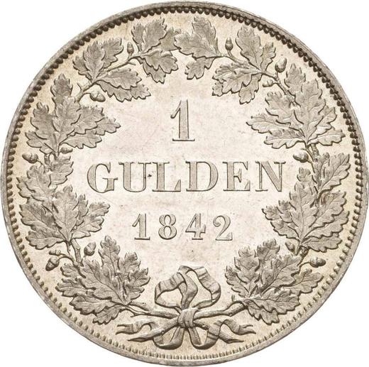 Reverso 1 florín 1842 - valor de la moneda de plata - Baviera, Luis I