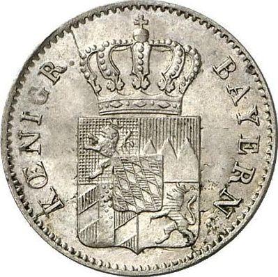 Аверс монеты - 3 крейцера 1855 года - цена серебряной монеты - Бавария, Максимилиан II
