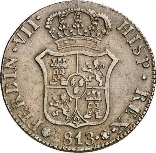 Аверс монеты - 6 куарто 1813 года "Каталония" - цена  монеты - Испания, Фердинанд VII