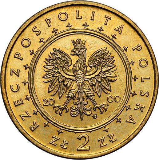 Anverso 2 eslotis 2000 MW AN "Palacio de Wilanow" - valor de la moneda  - Polonia, República moderna