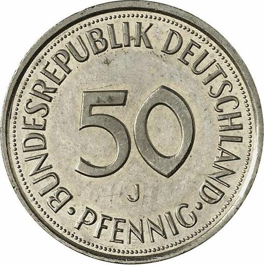 Аверс монеты - 50 пфеннигов 1988 года J - цена  монеты - Германия, ФРГ