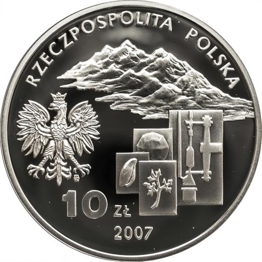 Аверс монеты - 10 злотых 2007 года MW NR "Игнатий Домейко" - цена серебряной монеты - Польша, III Республика после деноминации