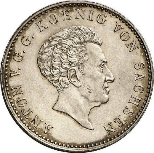 Awers monety - Talar 1830 "Nagroda za ciężką pracę" - cena srebrnej monety - Saksonia-Albertyna, Antoni
