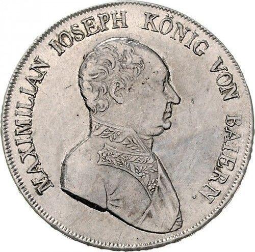 Аверс монеты - Талер 1809 года "Тип 1807-1825" - цена серебряной монеты - Бавария, Максимилиан I