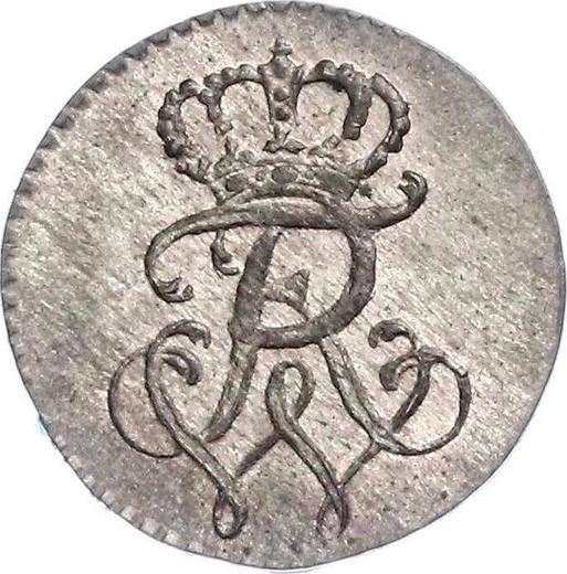Аверс монеты - 1 пфенниг 1799 года A "Тип 1799-1806" - цена серебряной монеты - Пруссия, Фридрих Вильгельм III