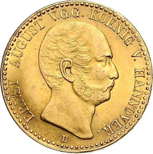 Аверс монеты - 10 талеров 1838 года B - цена золотой монеты - Ганновер, Эрнст Август