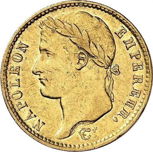 Аверс монеты - 20 франков 1811 года K "Тип 1809-1815" Бордо - цена золотой монеты - Франция, Наполеон I