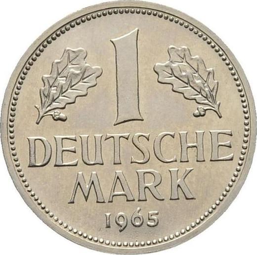 Anverso 1 marco 1965 D - valor de la moneda  - Alemania, RFA