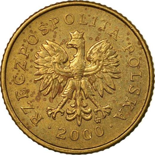 Awers monety - 1 grosz 2000 MW - cena  monety - Polska, III RP po denominacji