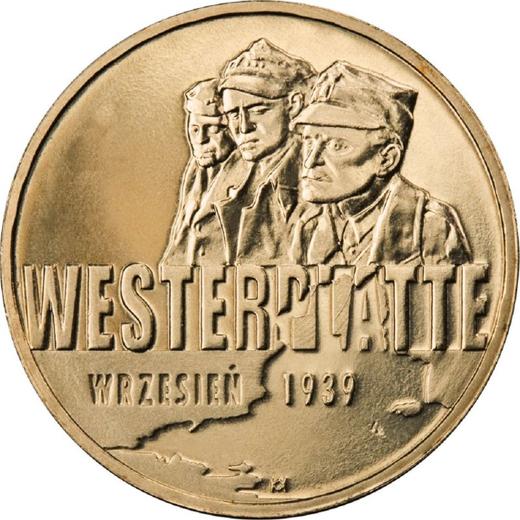 Rewers monety - 2 złote 2009 KK "Westerplatte - wrzesień 1939" - cena  monety - Polska, III RP po denominacji