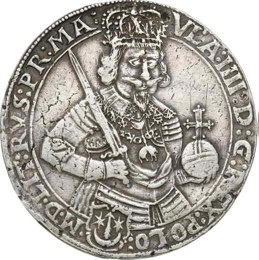Аверс монеты - Талер 1644 года C DC "С мечем" - цена серебряной монеты - Польша, Владислав IV