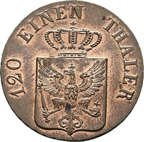 Аверс монеты - 3 пфеннига 1838 года A - цена  монеты - Пруссия, Фридрих Вильгельм III