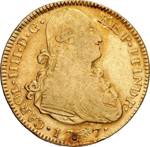 Anverso 4 escudos 1797 NG M - valor de la moneda de oro - Guatemala, Carlos IV