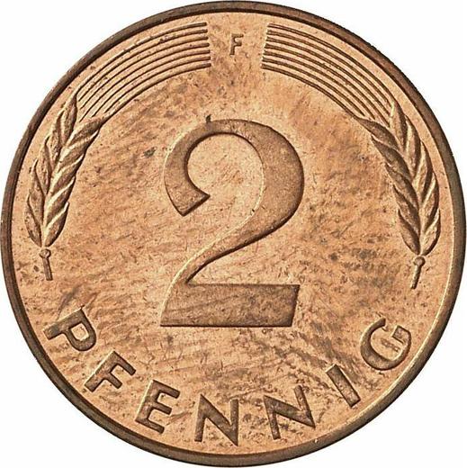 Anverso 2 Pfennige 1992 F - valor de la moneda  - Alemania, RFA