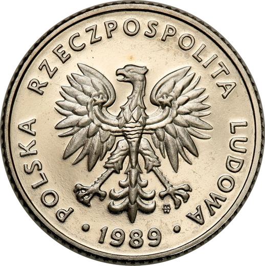 Аверс монеты - Пробные 10 злотых 1989 года MW Никель - цена  монеты - Польша, Народная Республика