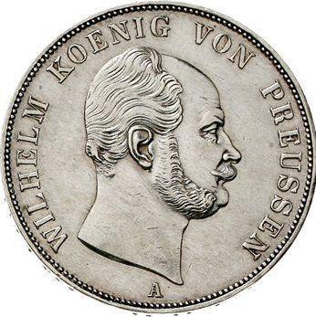 Anverso 2 táleros 1863 A - valor de la moneda de plata - Prusia, Guillermo I