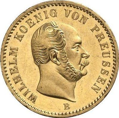 Awers monety - 1 krone 1868 B - cena złotej monety - Prusy, Wilhelm I