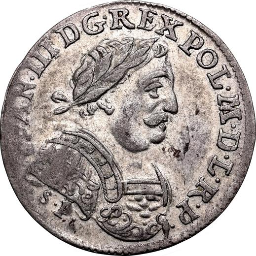 Obverse 6 Groszy (Szostak) 1684 SP "Type 1677-1687" Oval shields - Silver Coin Value - Poland, John III Sobieski