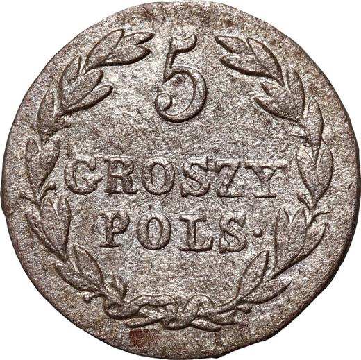 Rewers monety - 5 groszy 1826 IB - Polska, Królestwo Kongresowe