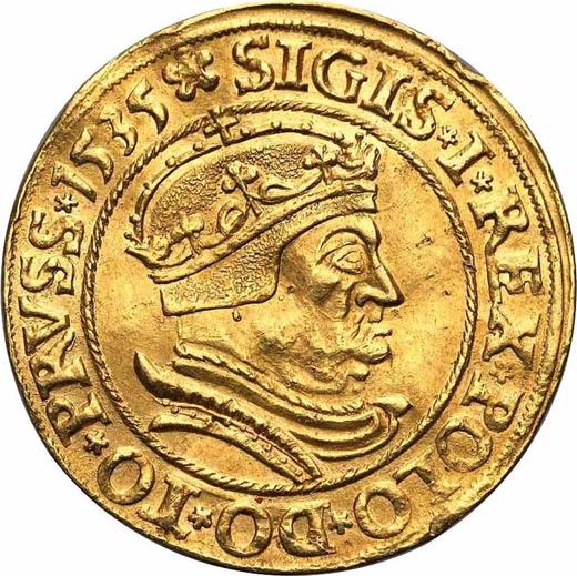 Аверс монеты - Дукат 1535 года CS - цена золотой монеты - Польша, Сигизмунд I Старый