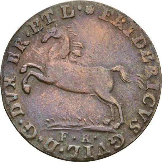 Anverso 1 Pfennig 1814 FR - valor de la moneda  - Brunswick-Wolfenbüttel, Federico Guillermo