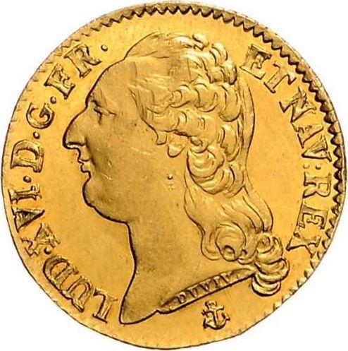 Obverse Louis d'Or 1786 H La Rochelle - France, Louis XVI