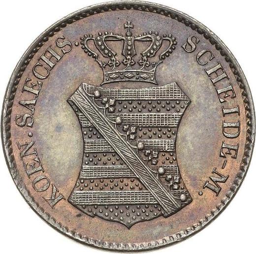 Аверс монеты - 3 пфеннига 1834 года G - цена  монеты - Саксония-Альбертина, Антон