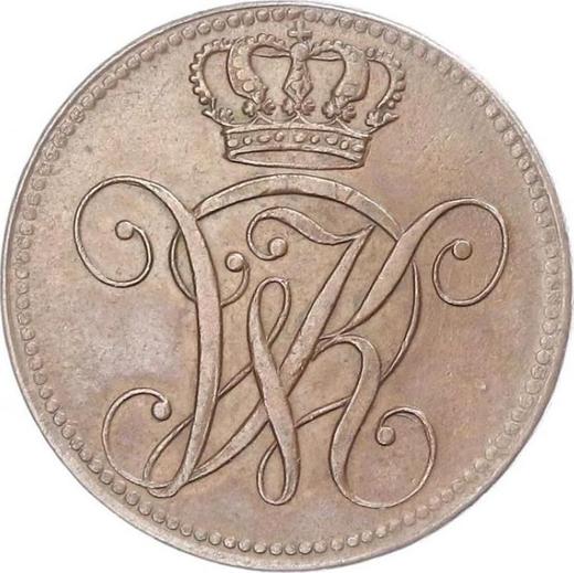 Awers monety - 4 heller 1826 - cena  monety - Hesja-Kassel, Wilhelm II
