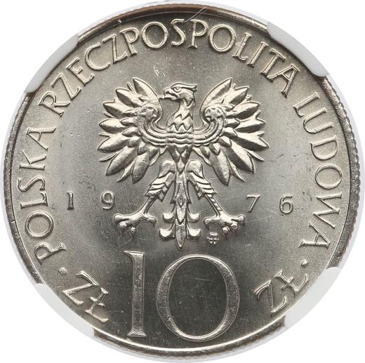 Awers monety - 10 złotych 1976 MW AJ "200-lecie urodzin Adama Mickiewicza" - cena  monety - Polska, PRL