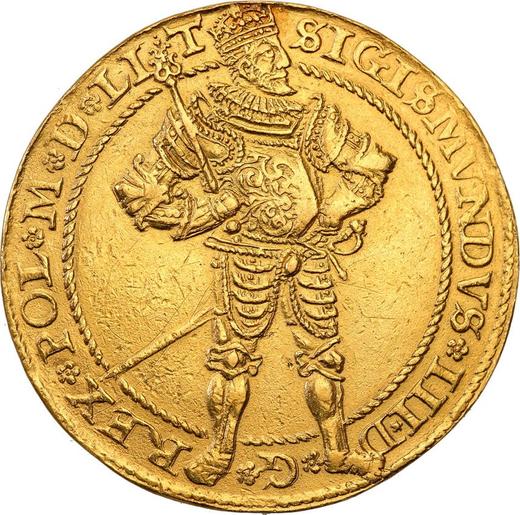 Аверс монеты - 10 дукатов (Португал) 1592 "Рига" - Польша, Сигизмунд III Ваза