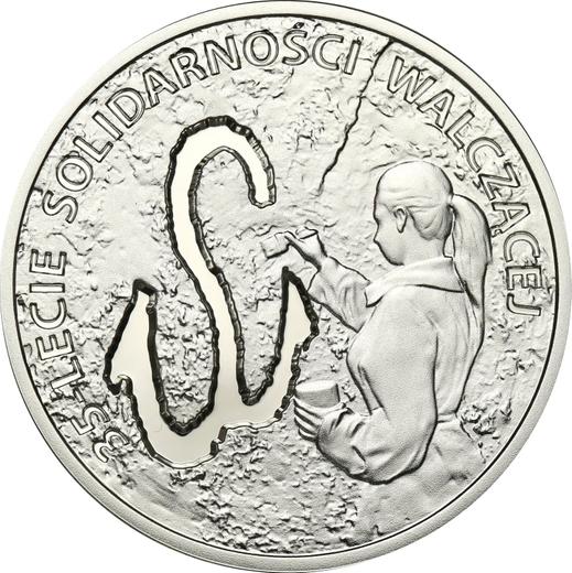 Reverse 10 Zlotych 2017 MW "The 10th Anniversary of forming the Solidarity Trade Union" - Silver Coin Value - Poland, III Republic after denomination