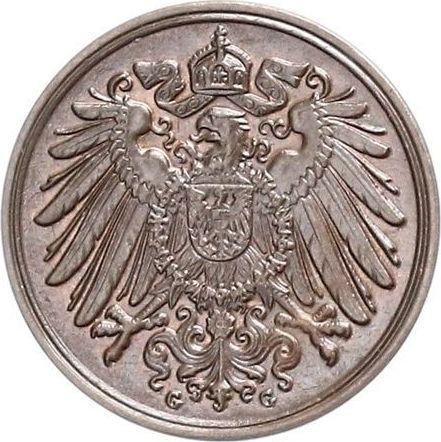 Reverso 1 Pfennig 1893 G "Tipo 1890-1916" - valor de la moneda  - Alemania, Imperio alemán