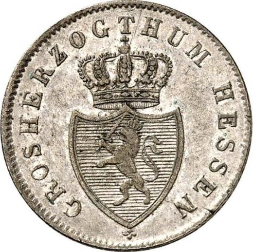 Аверс монеты - 6 крейцеров 1834 года - цена серебряной монеты - Гессен-Дармштадт, Людвиг II