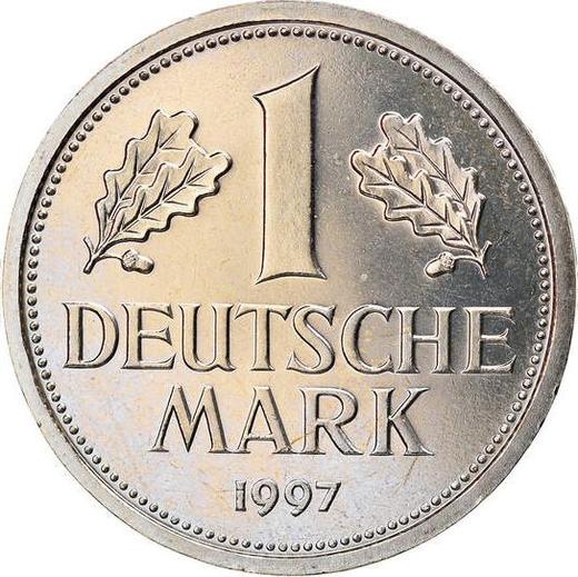 Obverse 1 Mark 1997 D -  Coin Value - Germany, FRG