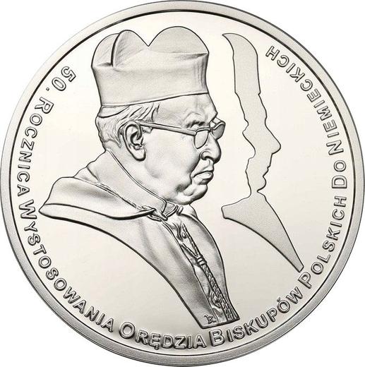 Reverso 10 eslotis 2015 MW "50 aniversario de la Carta de Reconciliación de los obispos polacos a los obispos alemanes" - valor de la moneda de plata - Polonia, República moderna