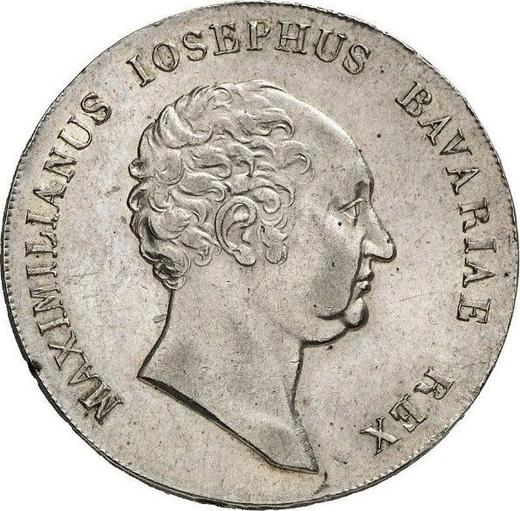 Аверс монеты - Талер 1818 года "Тип 1809-1825" - цена серебряной монеты - Бавария, Максимилиан I
