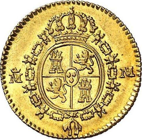 Реверс монеты - 1/2 эскудо 1788 года M M - цена золотой монеты - Испания, Карл III