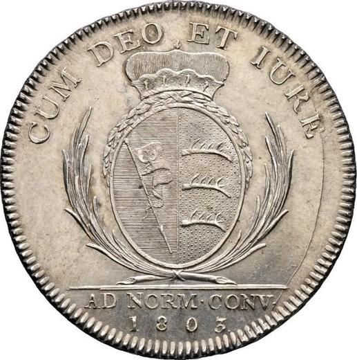 Reverso Tálero 1803 - valor de la moneda de plata - Wurtemberg, Federico I