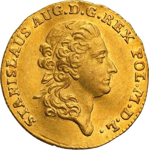 Аверс монеты - Дукат 1773 года AP - цена золотой монеты - Польша, Станислав II Август