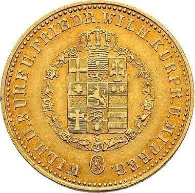 Awers monety - 10 talarów 1841 - cena złotej monety - Hesja-Kassel, Wilhelm II