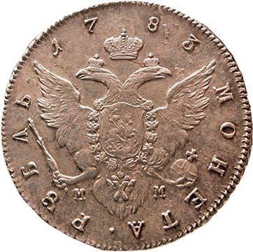Rewers monety - Rubel 1783 СПБ ММ Nowe bicie - cena srebrnej monety - Rosja, Katarzyna II