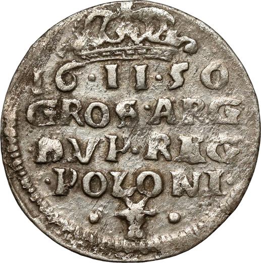 Reverse 2 Grosz (Dwugrosz) 1650 CG - Silver Coin Value - Poland, John II Casimir