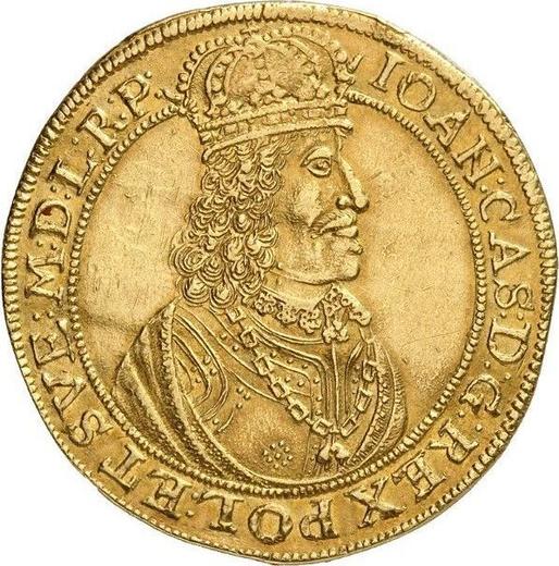 Anverso Donación 4 ducados 1659 HL "Toruń" - valor de la moneda de oro - Polonia, Juan II Casimiro
